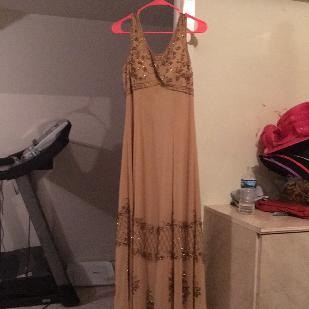 Upscale Gold Evening Gown